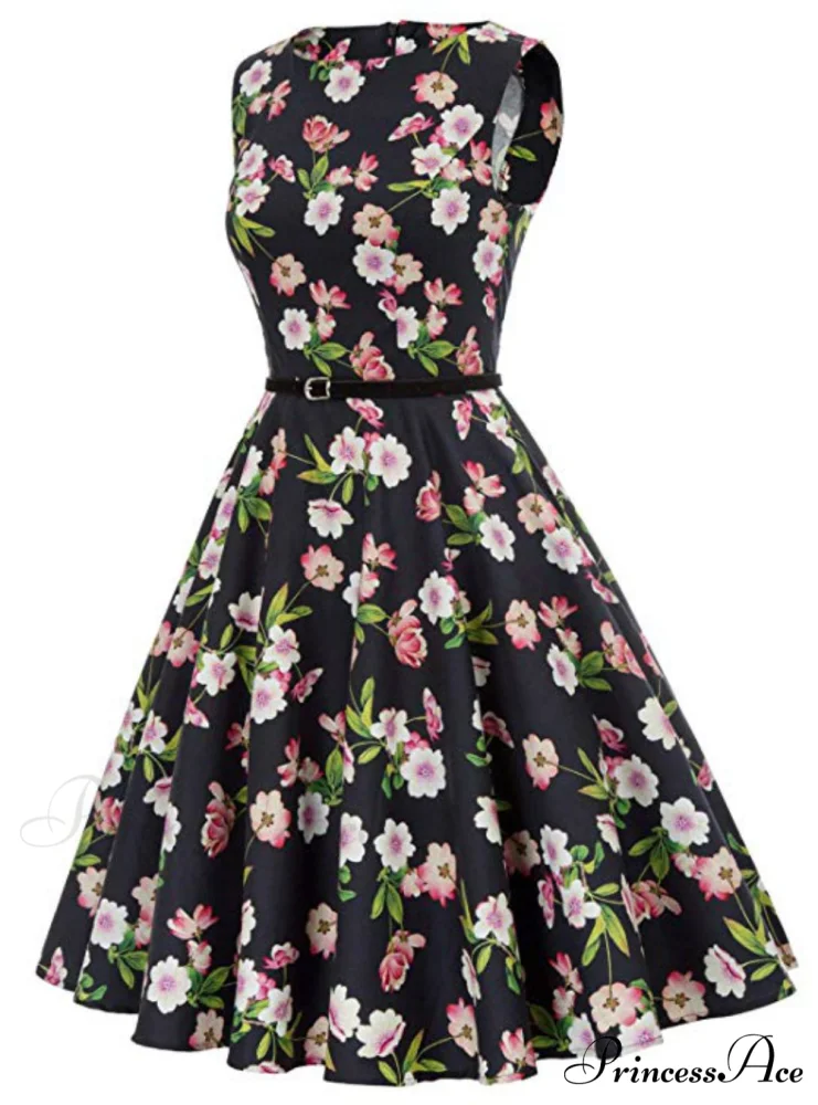 Vintage 1950's Short Print Dress - Image 2