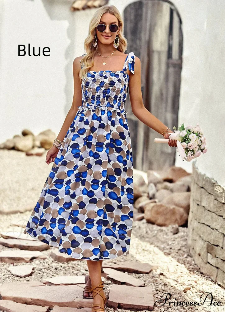 Summer Printed Maxi Sling Dress - Image 2