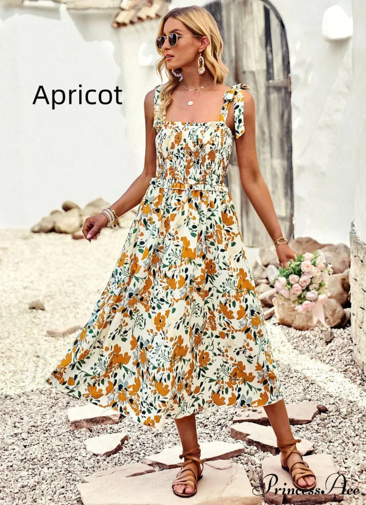 Summer Printed Maxi Sling Dress - Image 3