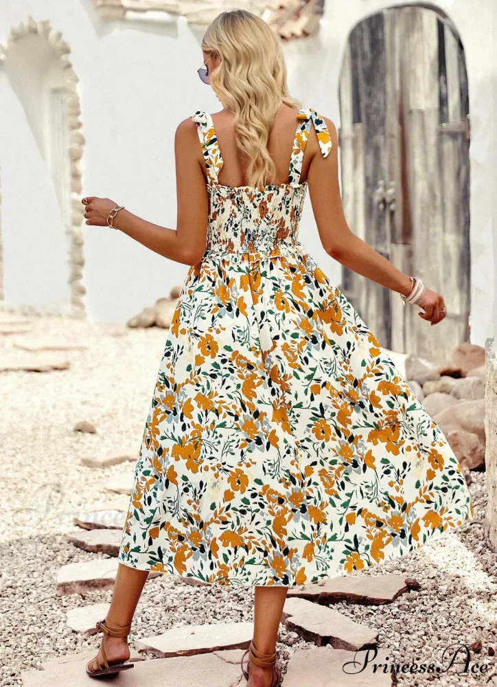 Summer Printed Maxi Sling Dress - Image 4