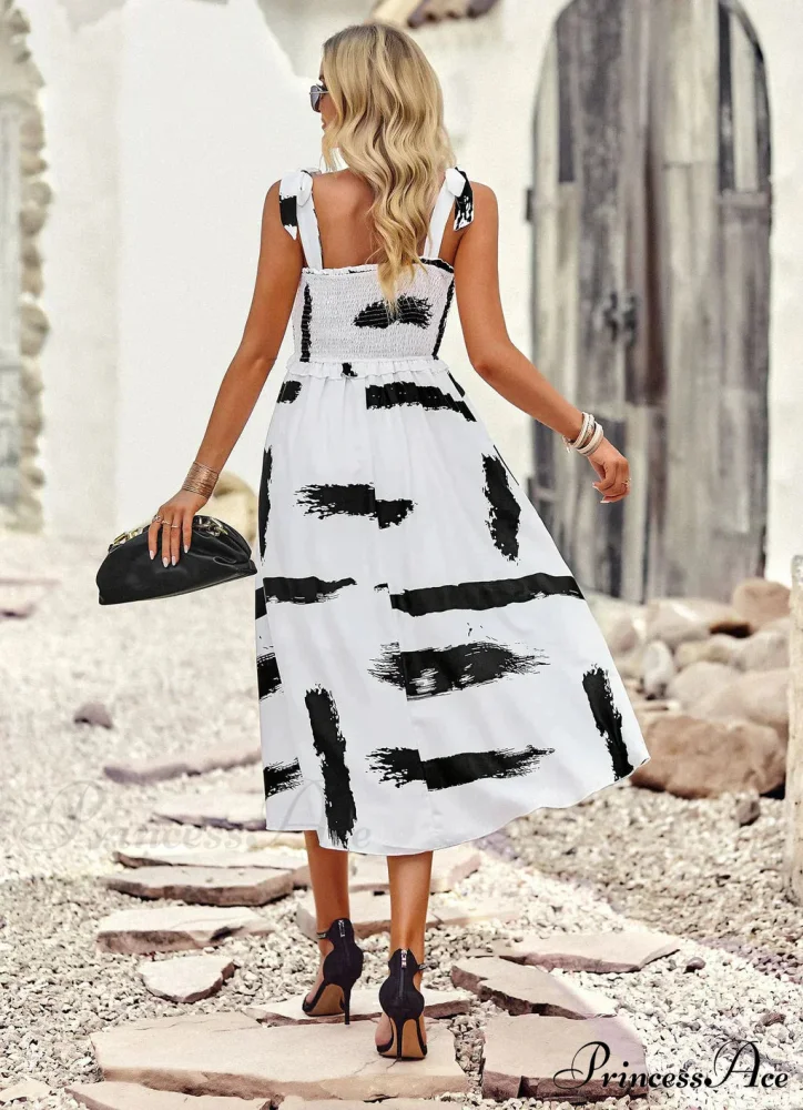 Summer Printed Maxi Sling Dress - Image 7