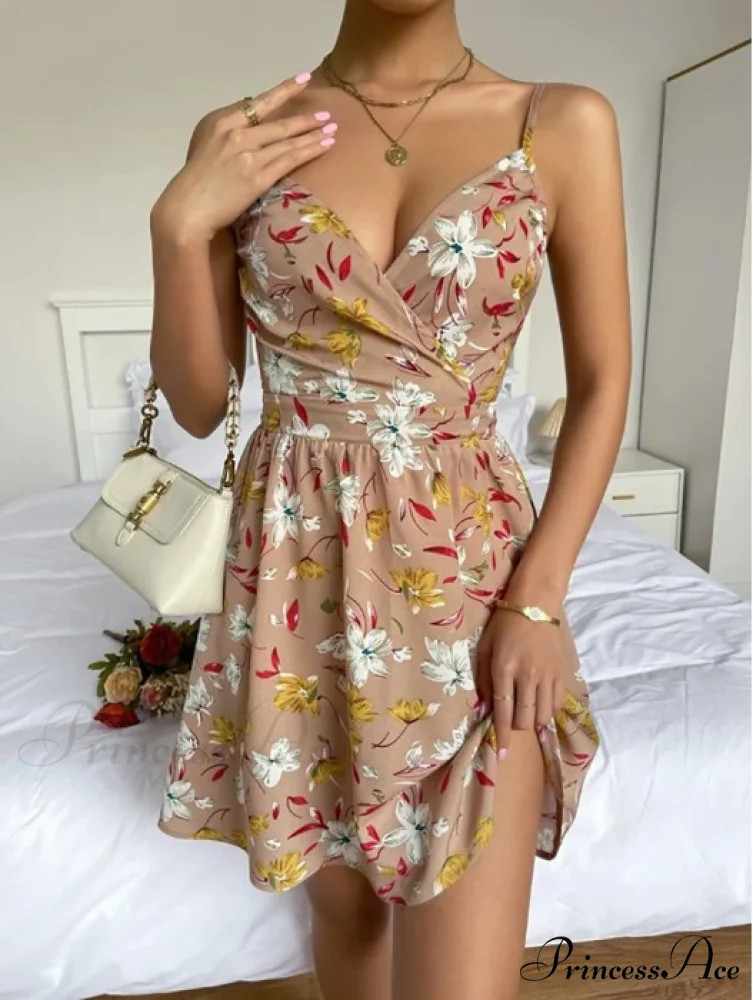 Sleeveless V-Neck Backless Mini Dress for Summer Parties - Image 5