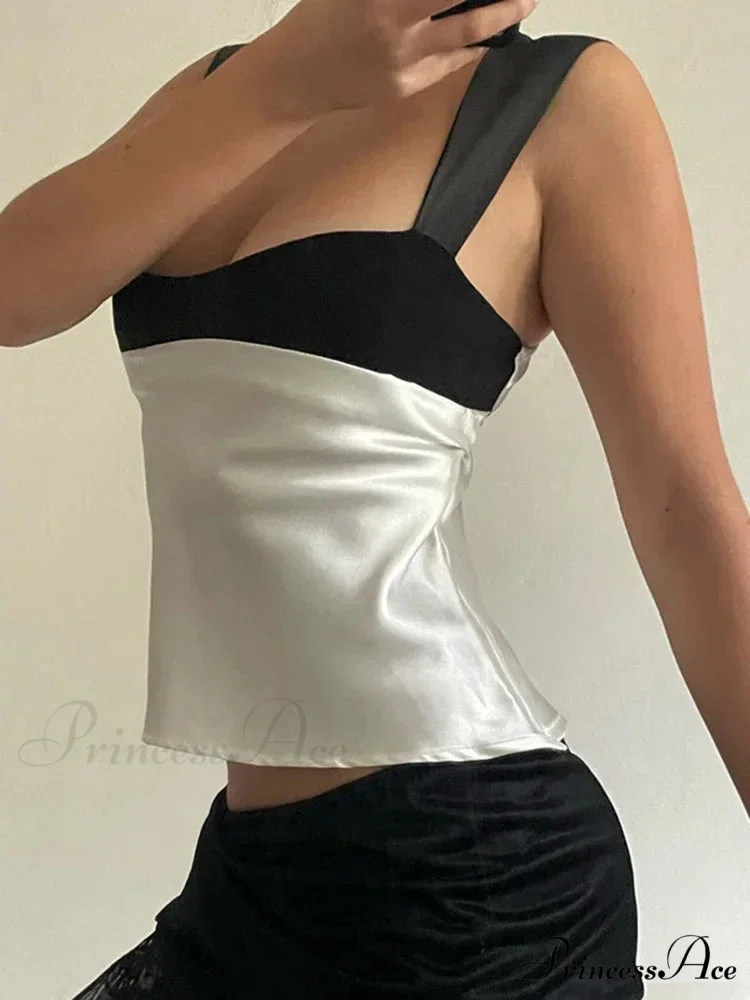 Satin Plunge Crop Top Mini Dress - Image 5