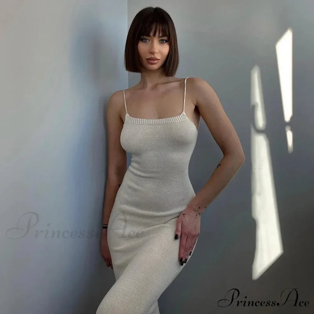 Bandage Sexy Backless Knit Maxi Dress - Image 3