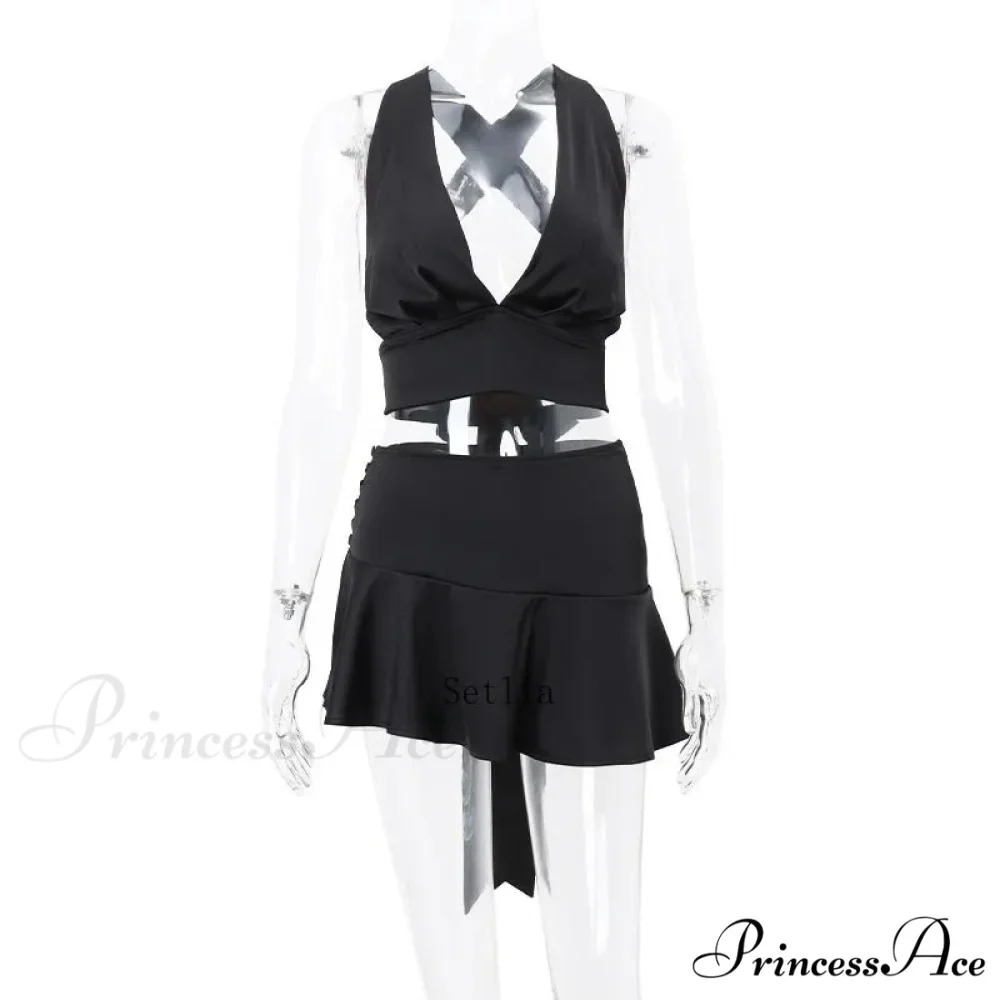 Bandage Skirts Two Piece Sets Mini Dress - Image 6