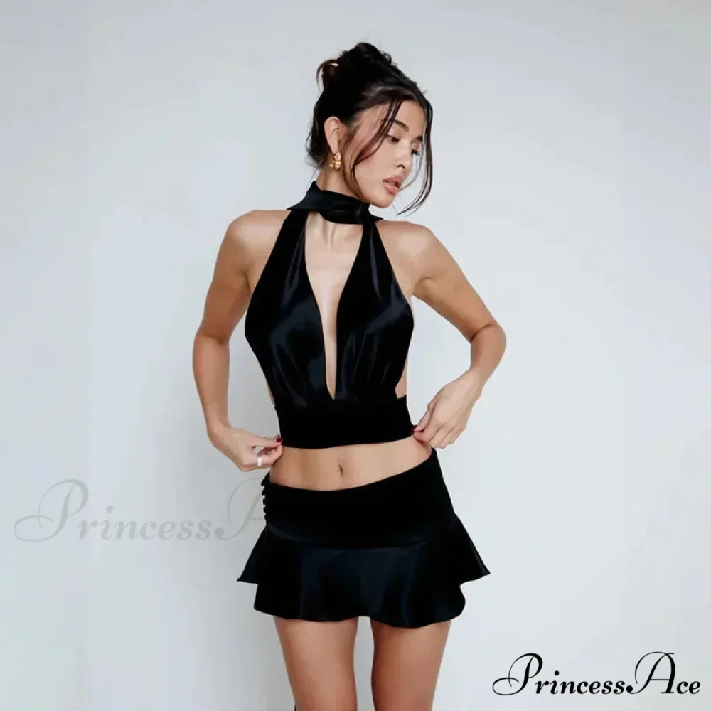 Bandage Skirts Two Piece Sets Mini Dress - Image 7