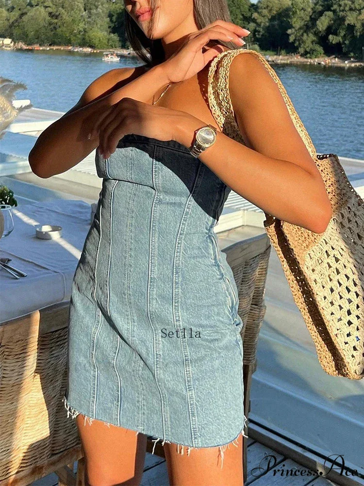 Backless Strapless Sleeveless Sexy Bodycon Mini Dress - Image 4