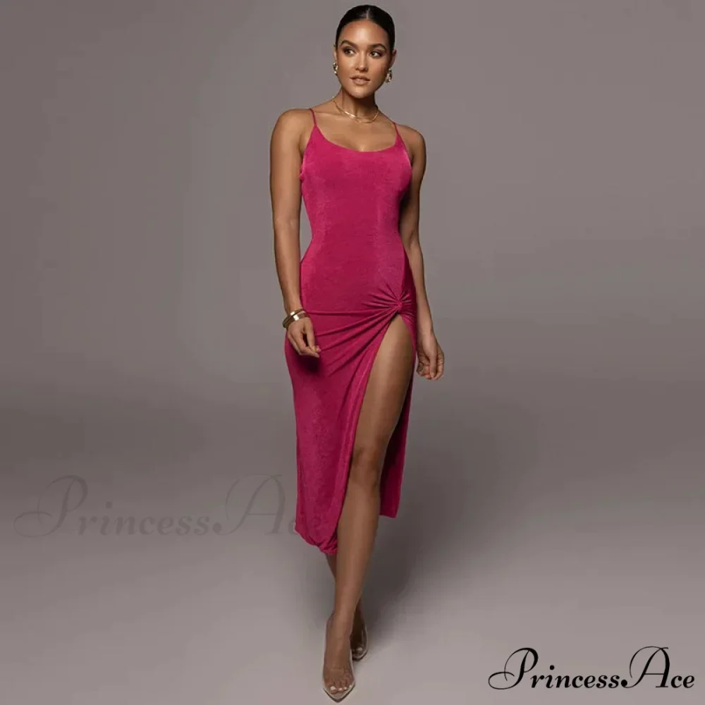 Spaghetti Strap Backless Club Beach Mini Dress - Image 3