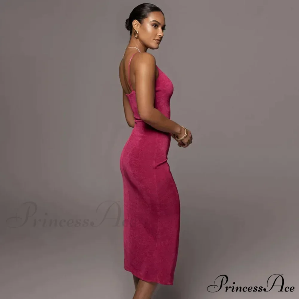 Spaghetti Strap Backless Club Beach Mini Dress - Image 4