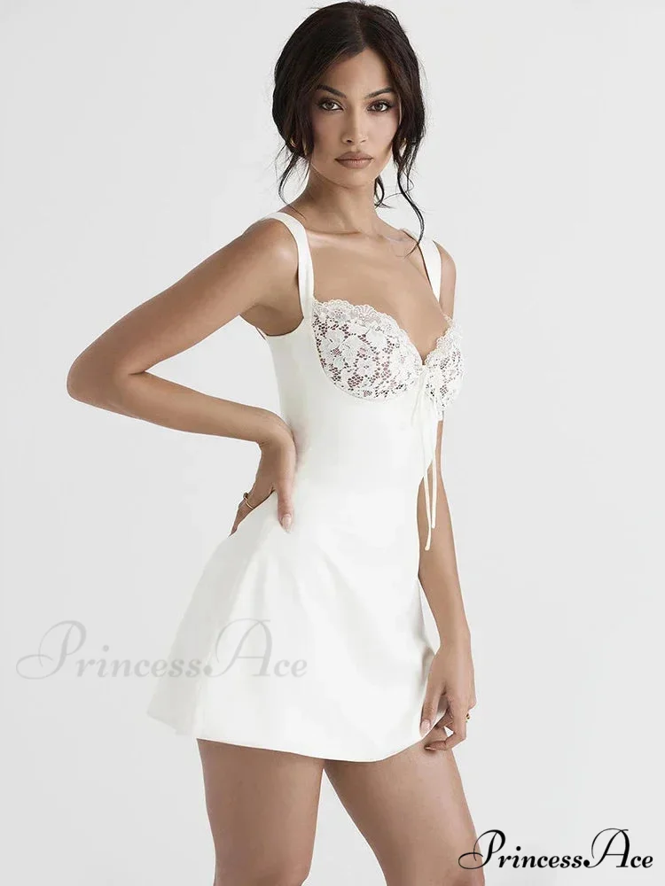 Sexy Backless Lace Party Club Slip Sleeveless Mini Dress - Image 5
