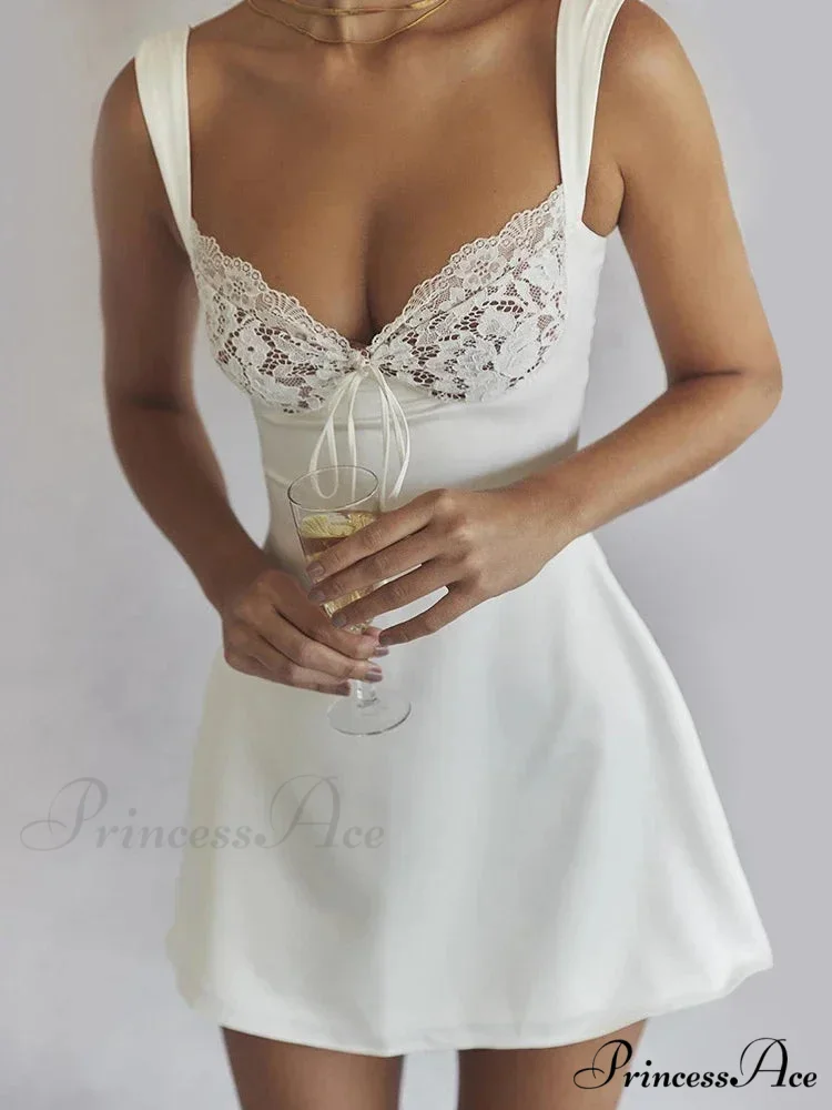 Sexy Backless Lace Party Club Slip Sleeveless Mini Dress - Image 6