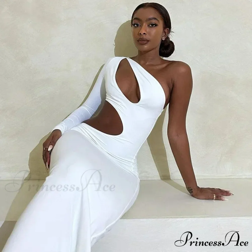 Asymmetric Cut Out Maxi Dress - Image 6