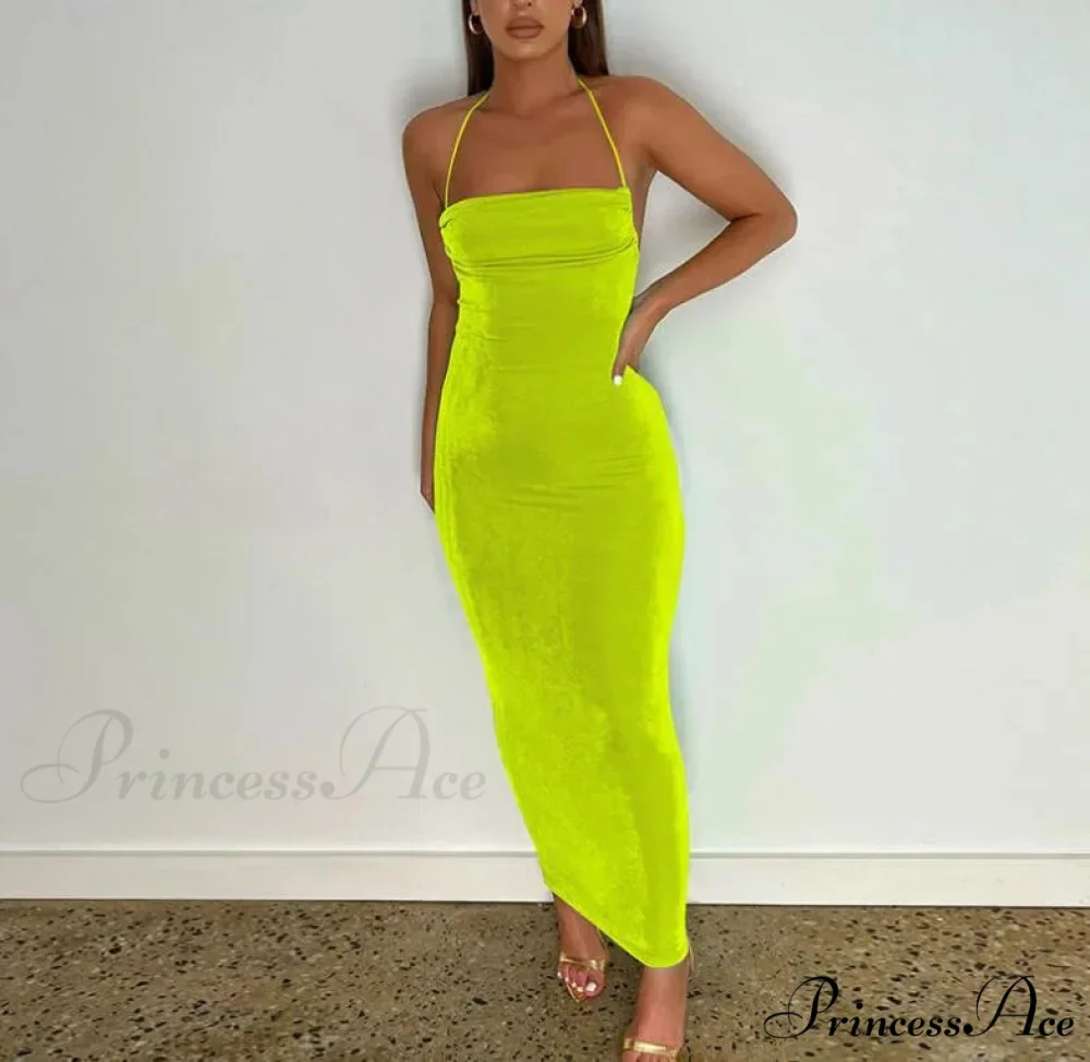 Backless Draped Maxi Dress - Image 16