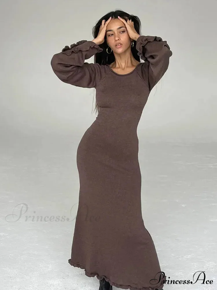 Solid Cotton Maxi Dress - Image 4