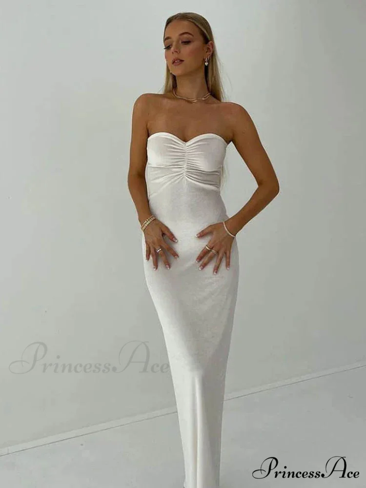 Ruched Off Shoulder Maxi Dress - Image 3