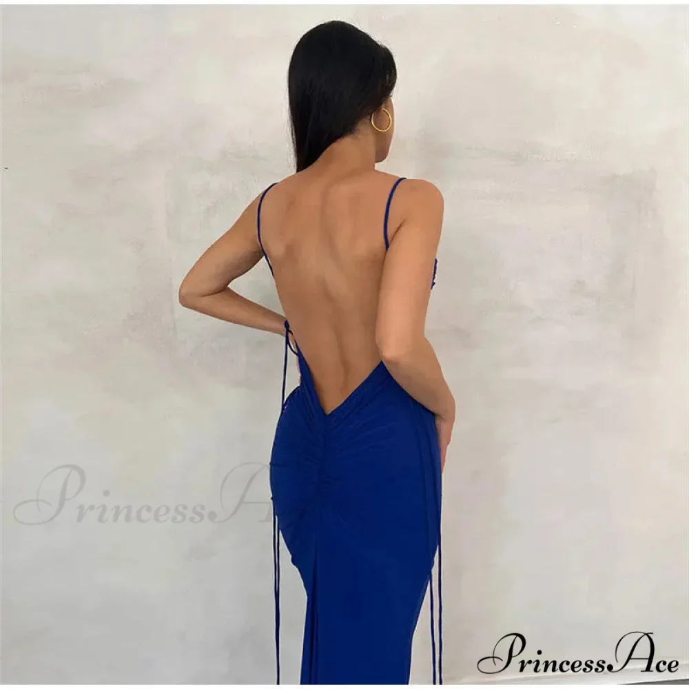 Knitted Open Back Maxi Dress - Image 10