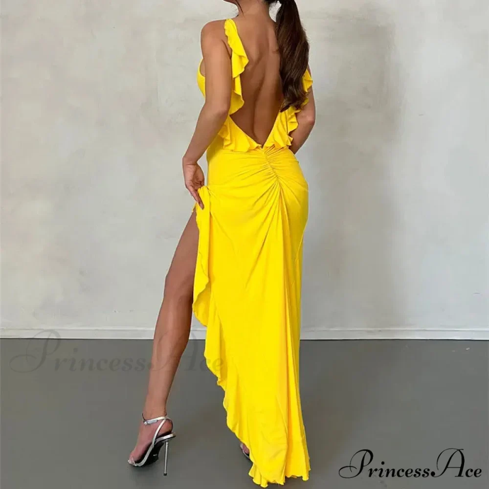 Knitted Open Back Maxi Dress - Image 12