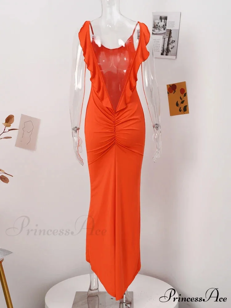 Knitted Open Back Maxi Dress - Image 6
