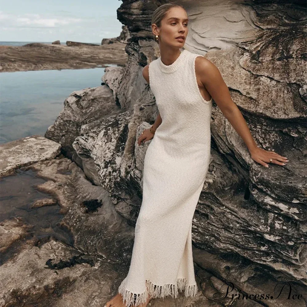 Ruffles Backless Maxi Dress - Image 3