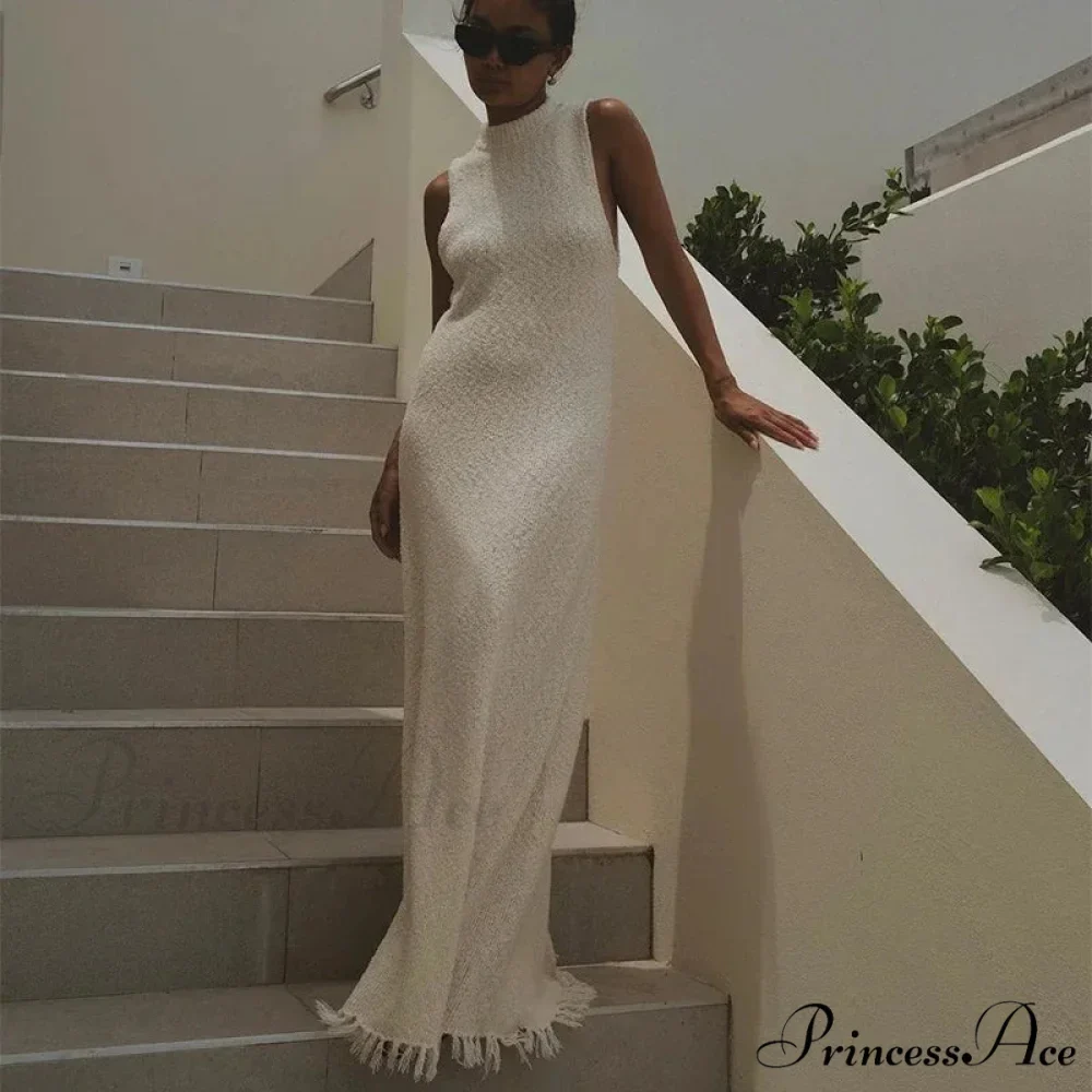 Ruffles Backless Maxi Dress - Image 5