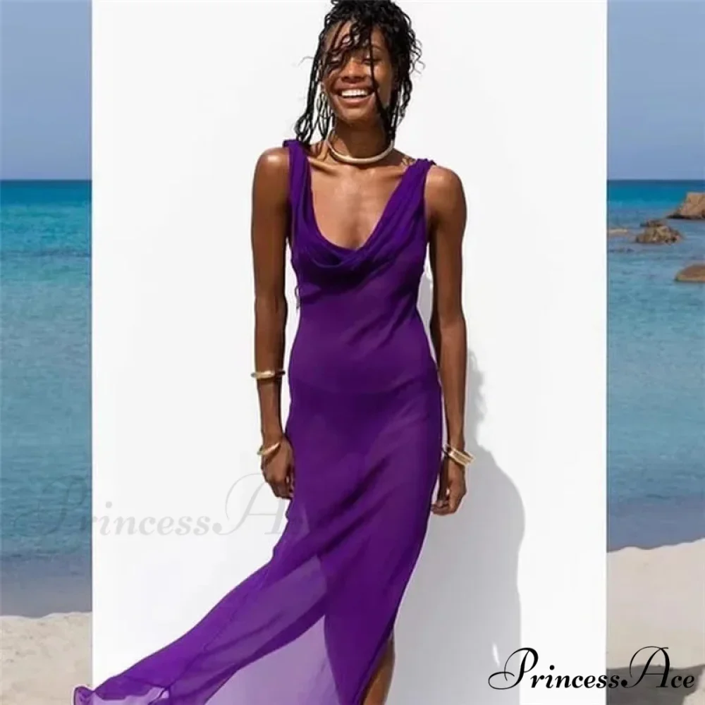 Holiday Beachwear Maxi Dress - Image 4