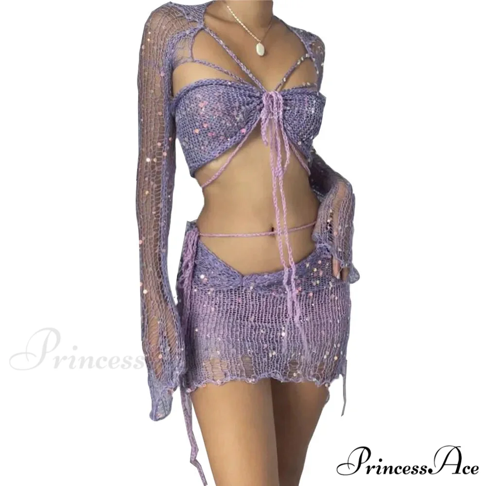 Beaded Sweater Maxi Dress - Image 11