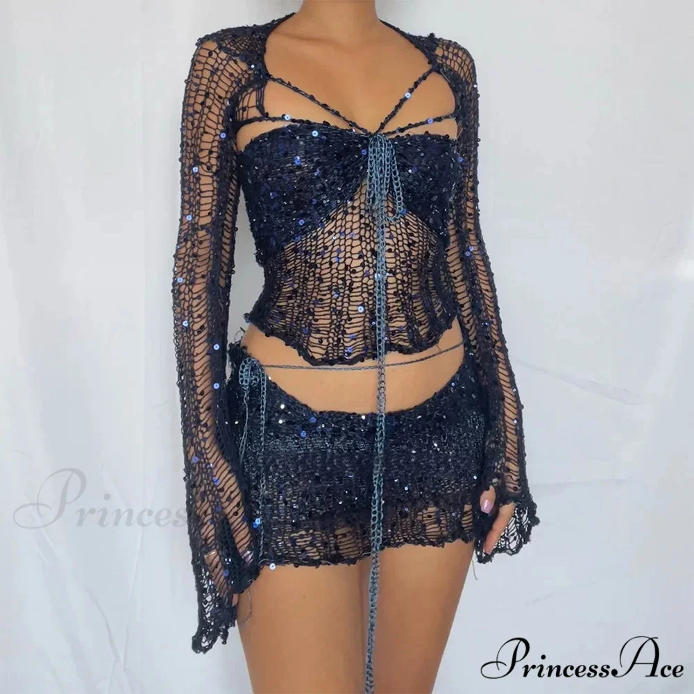 Beaded Sweater Maxi Dress - Image 14