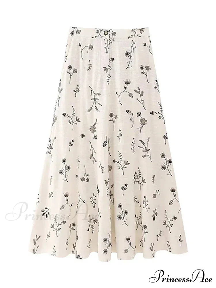 Embroidery Strap Maxi Dress - Image 5