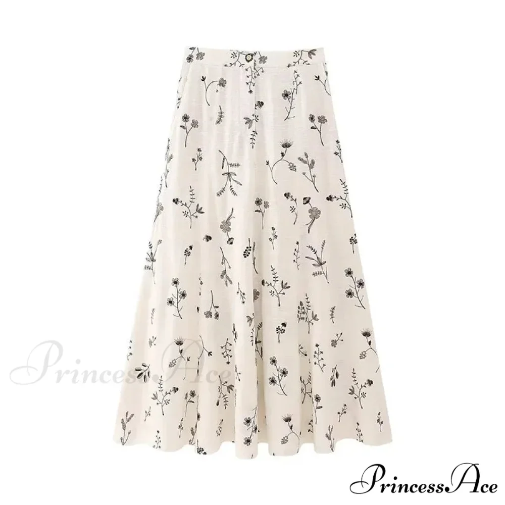 Embroidery Strap Maxi Dress - Image 8