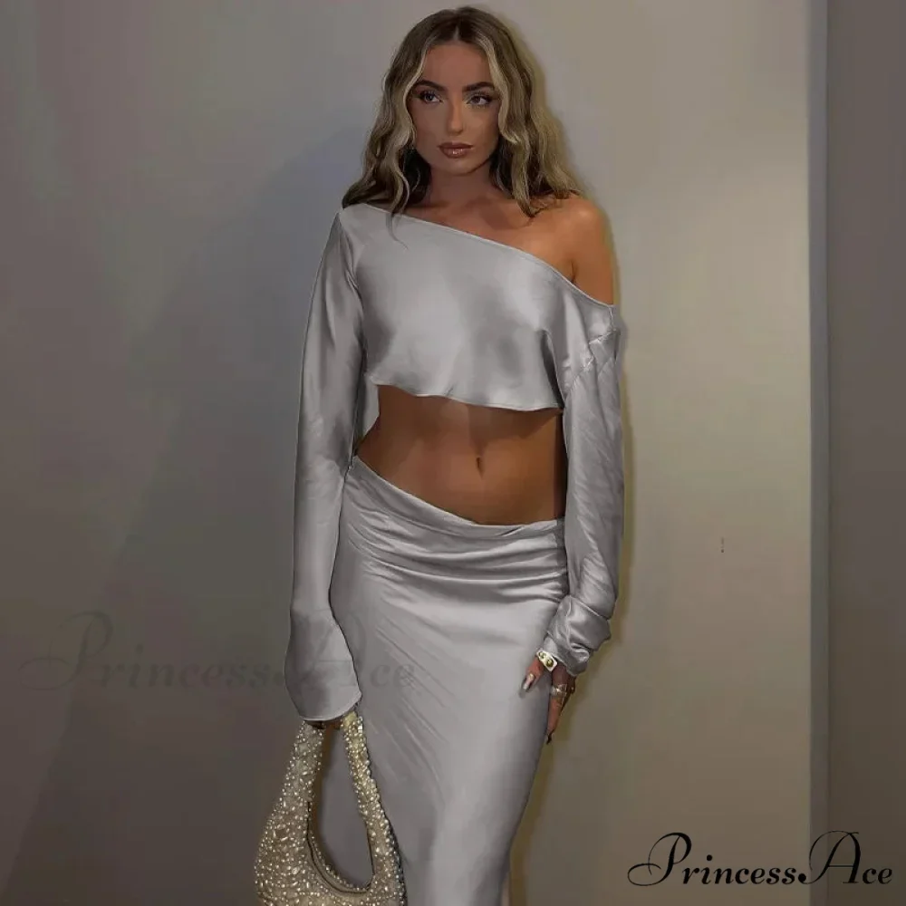 Shoulder Long Sleeve Maxi Dress - Image 5