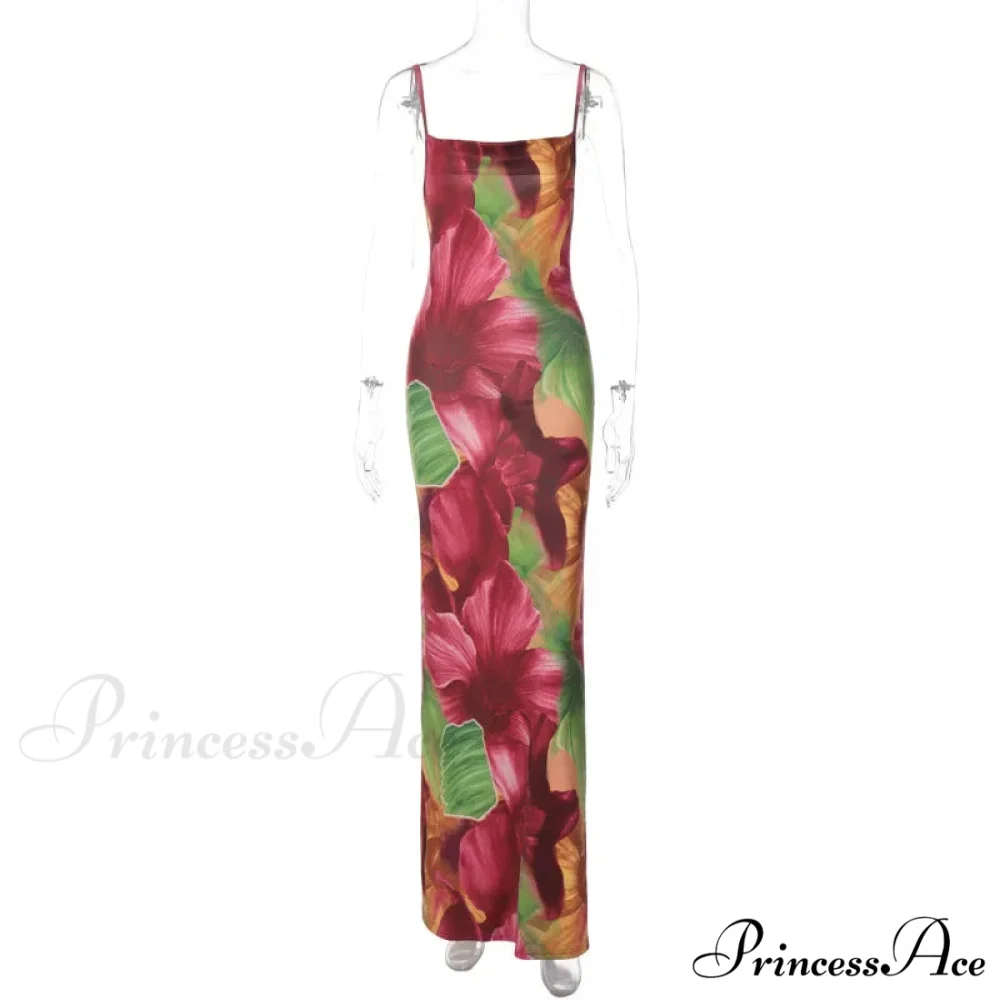 Fashion Backless Slip Maxi Dress - Image 5