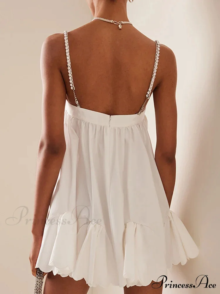 Chain Fold Sleeveless Mini Dress - Image 3