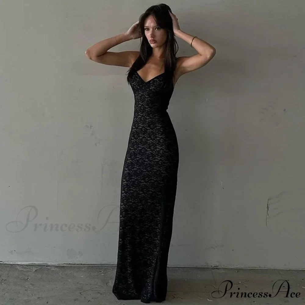 Out Lace Sheer Maxi Dress - Image 2