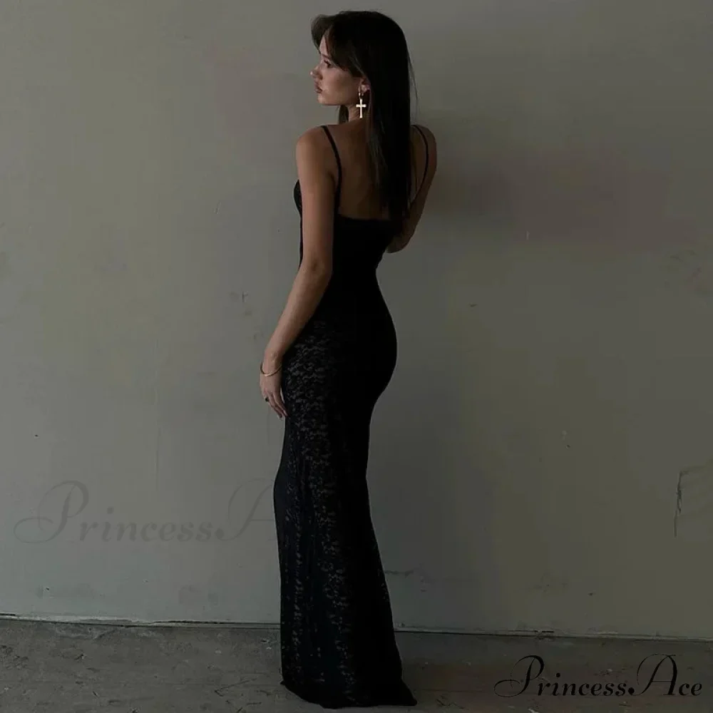 Out Lace Sheer Maxi Dress - Image 3