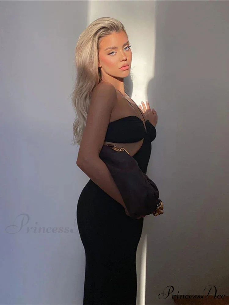 Spaghetti Strap Backless Maxi Dress - Image 2