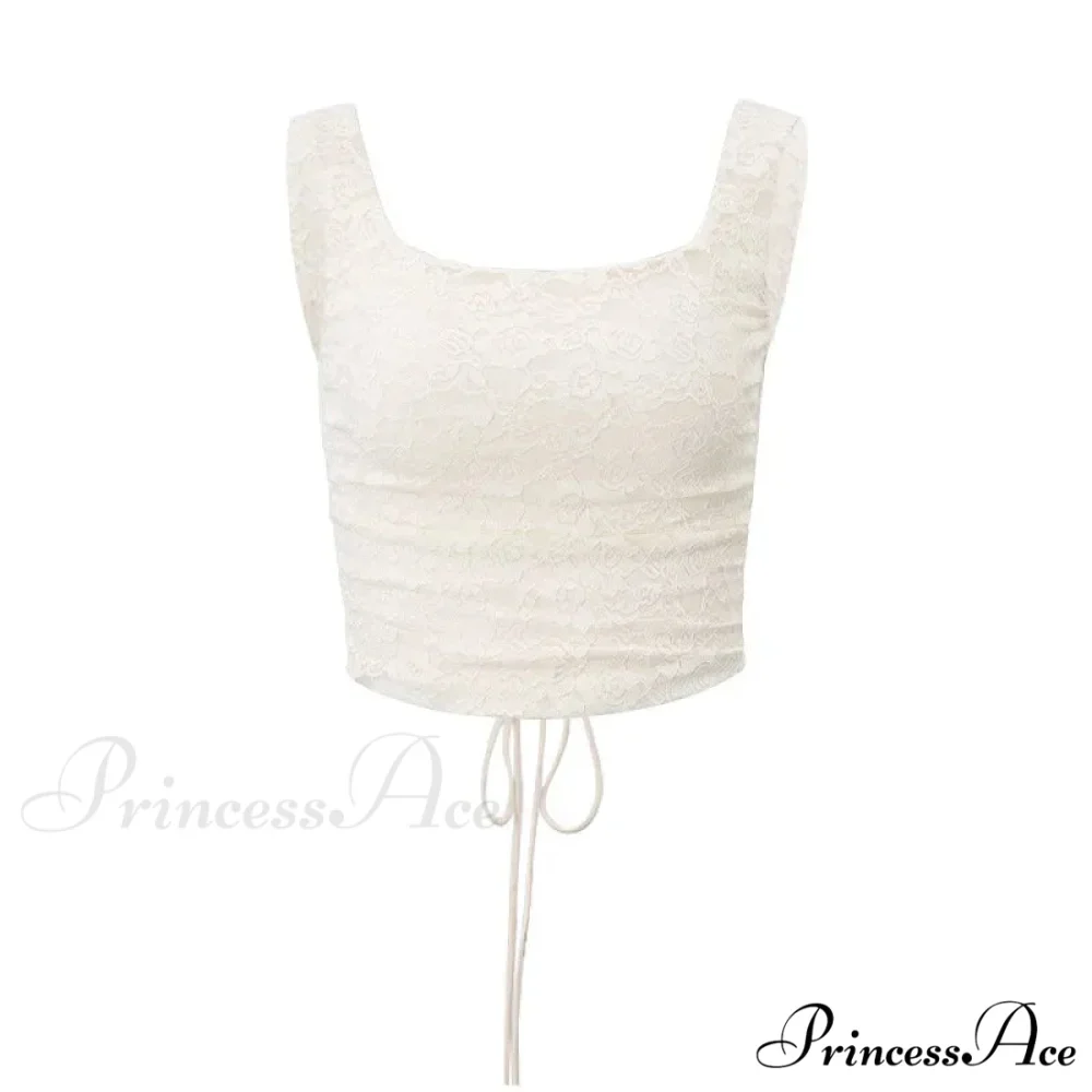Vintage Floral Lace Corset Top and Skirt Sets Sexy Backless Bandage Midi Dress - Image 7