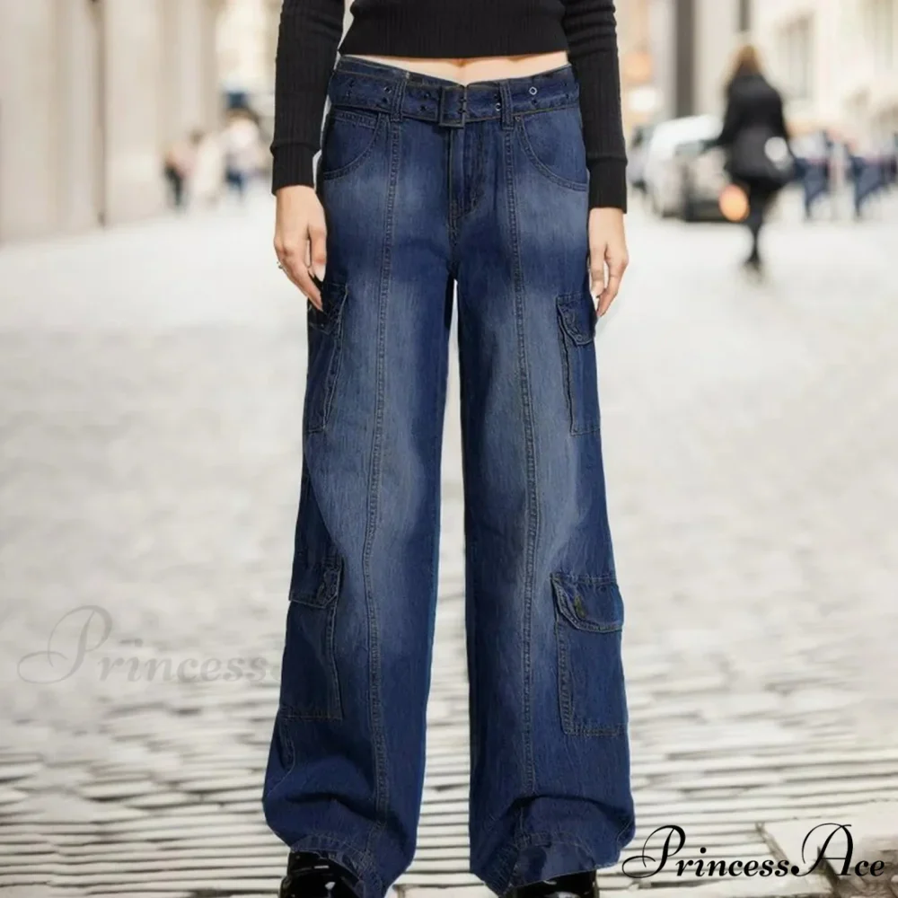Waist Striped Skinny Vintage Retro Jeans - Image 3