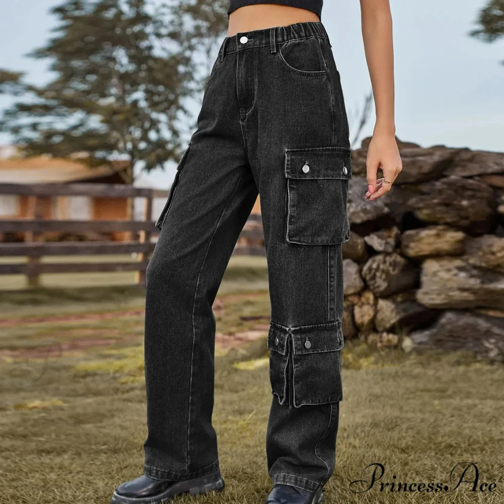 Multi Pocket Cargo Pantalones Jeans - Image 2