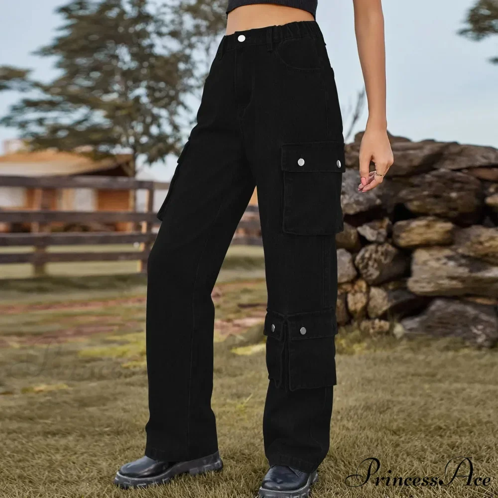 Multi Pocket Cargo Pantalones Jeans - Image 6