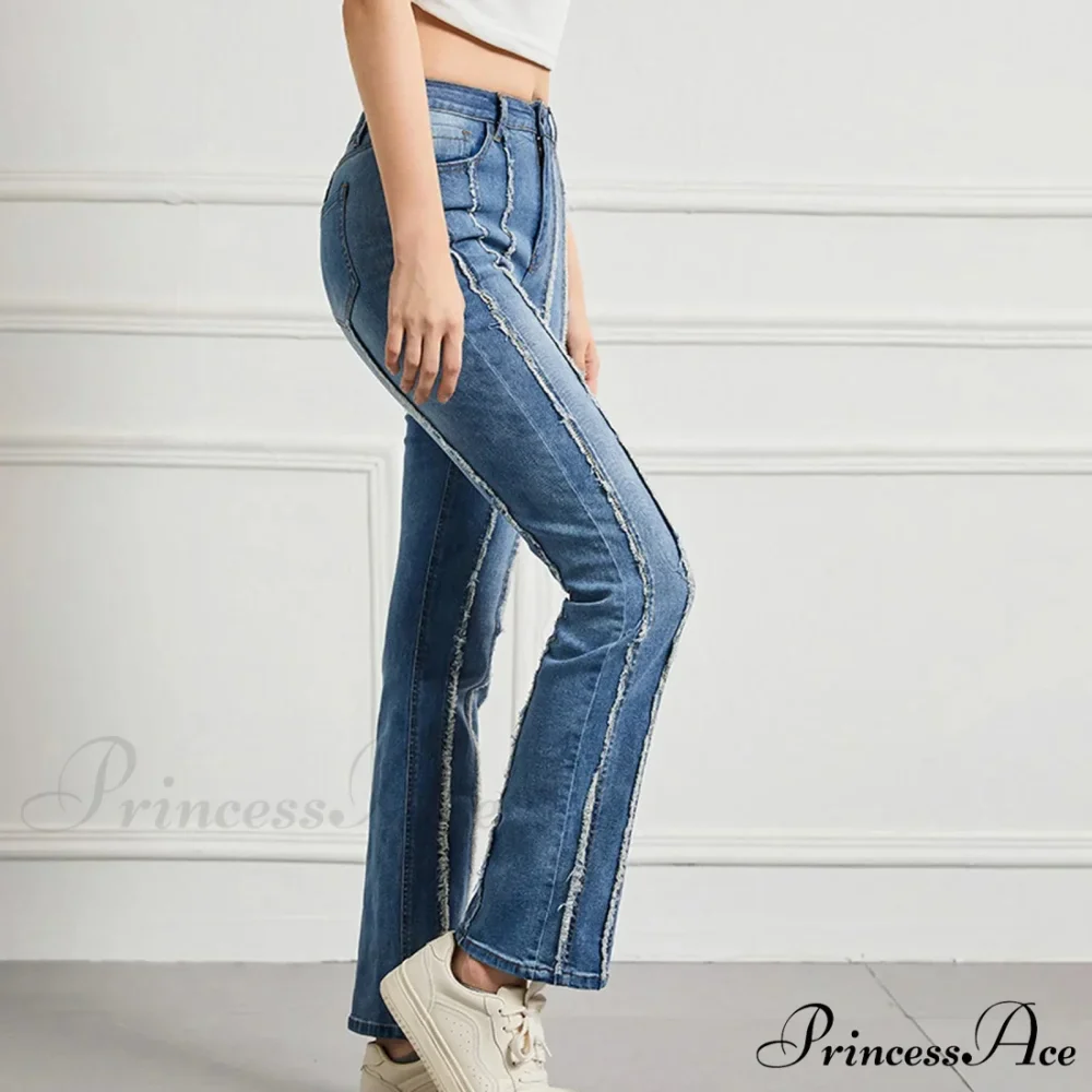 Vintage High Elastic Cargo Pantalones Jeans - Image 4