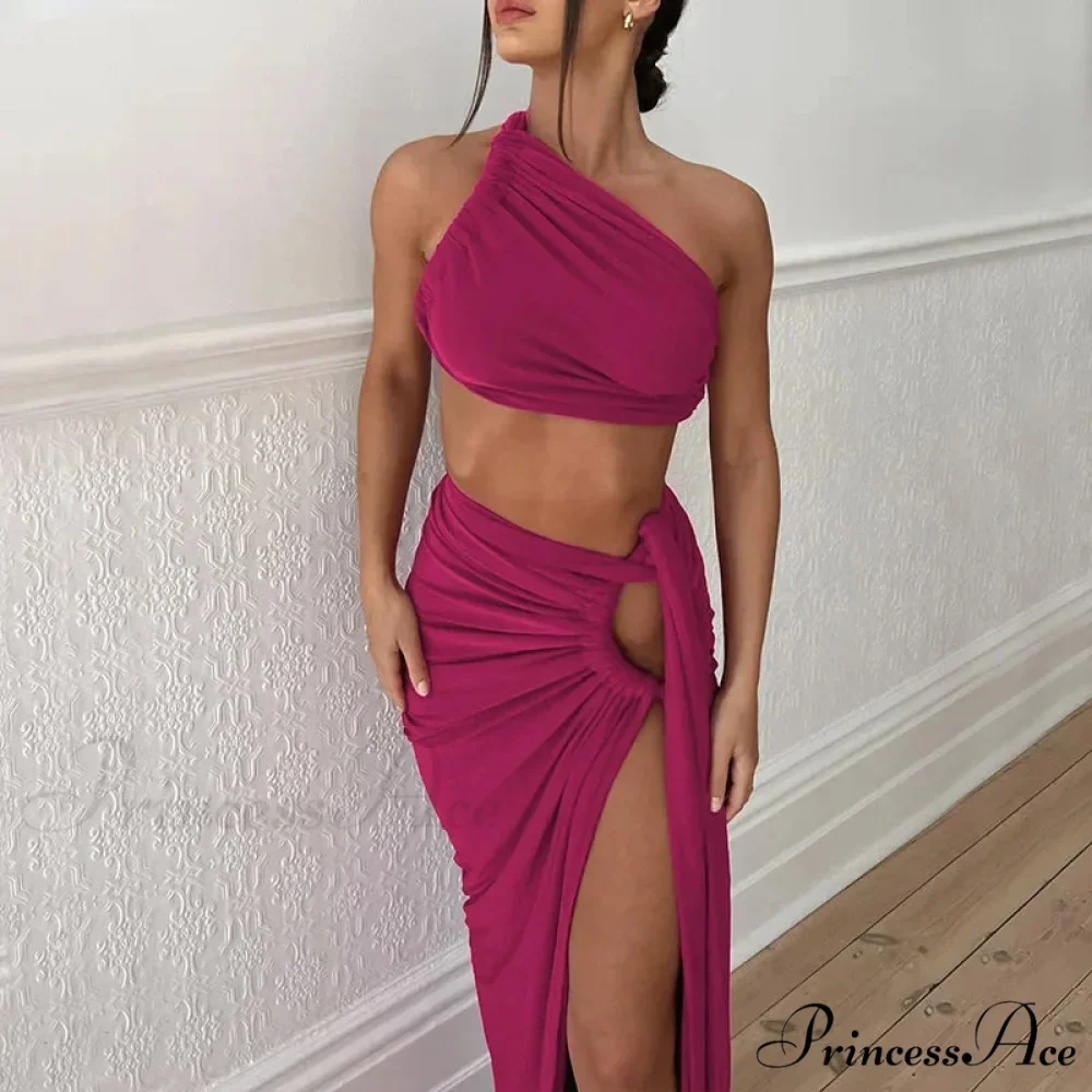 Fashion Asymmetric Sleeveless Maxi Dress - Image 7