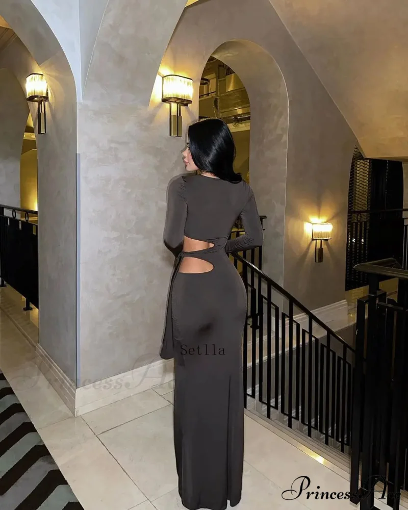 Fashion Sexy Side Cut Out Maxi Dress - Image 6