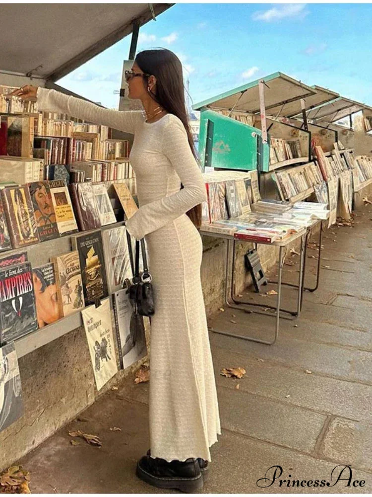 Long Sleeve Commute Robe Maxi Dress - Image 2