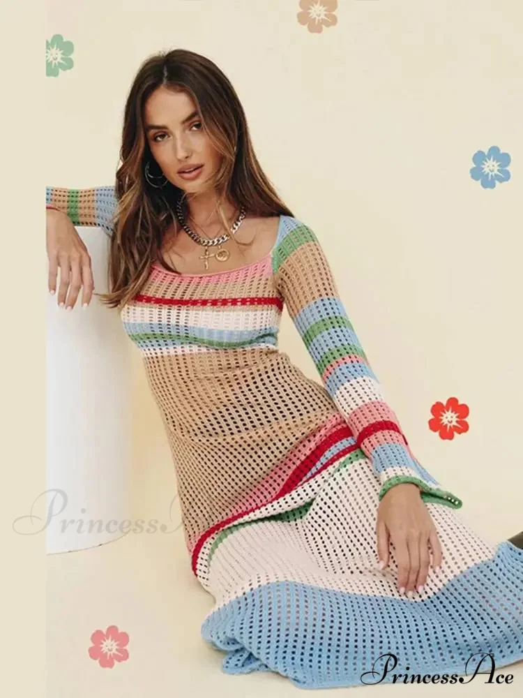 Long Sleeve Commute Robe Maxi Dress - Image 4