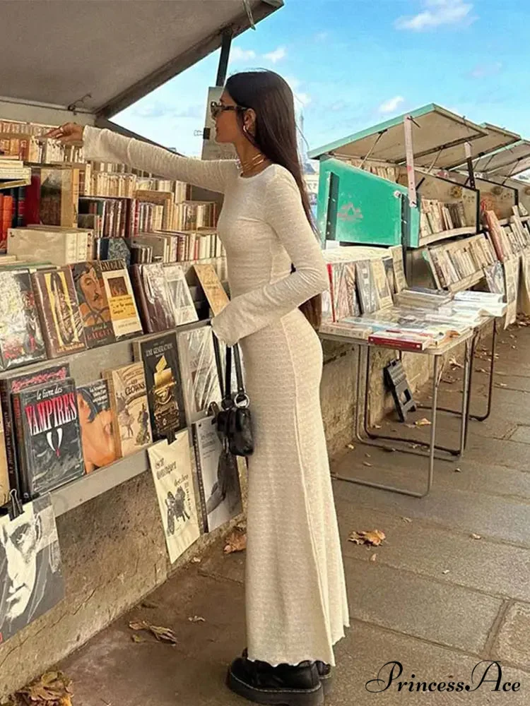 Long Sleeve Commute Robe Maxi Dress - Image 9