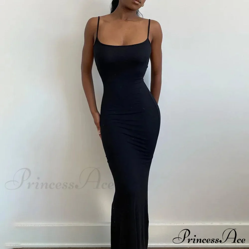 Strap Backless Long Casual Maxi Dress - Image 2