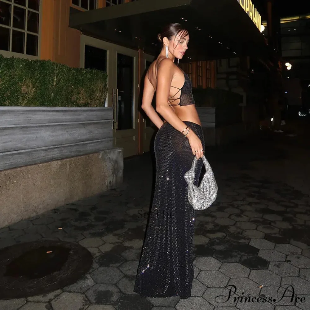 Sequins Bandage Maxi Dress - Image 3