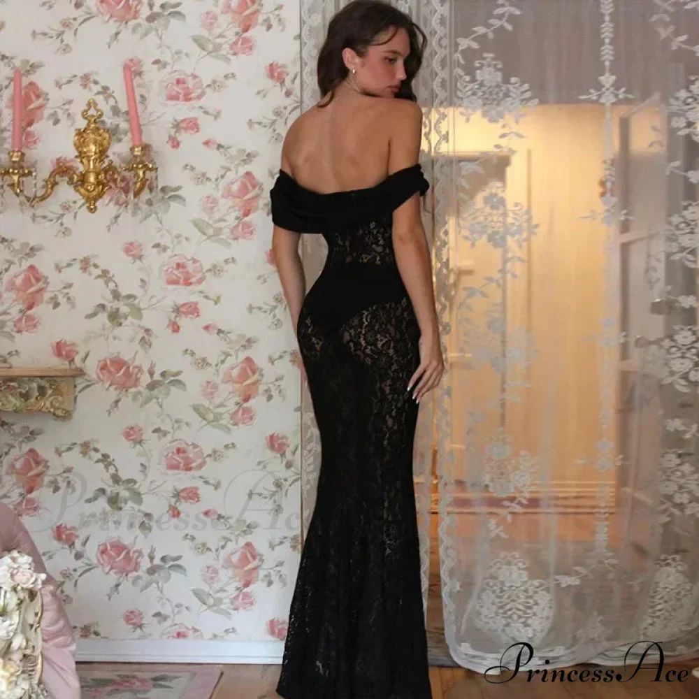 Lantern Sleeve V-neck Trumpet Maxi Dress - Image 3