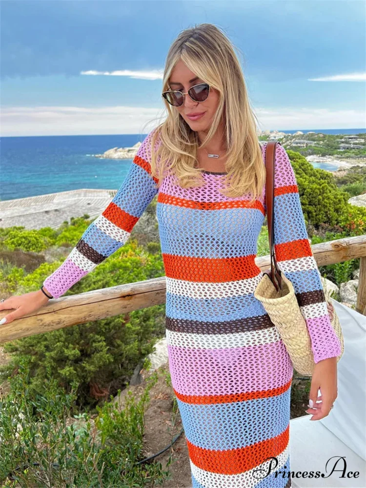V Neck Bodycon Maxi Dress - Image 3