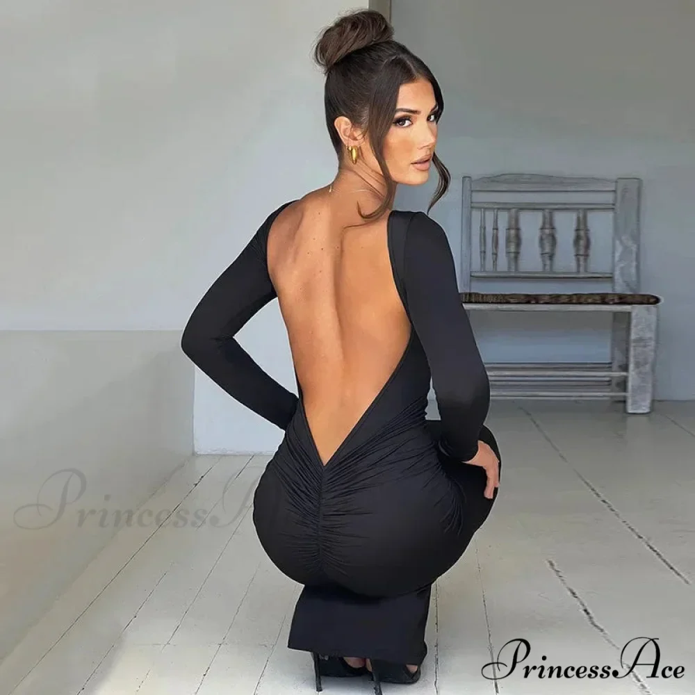 Asymmetrical One Shoulder Casual Party Slip Maxi Dress - Image 4